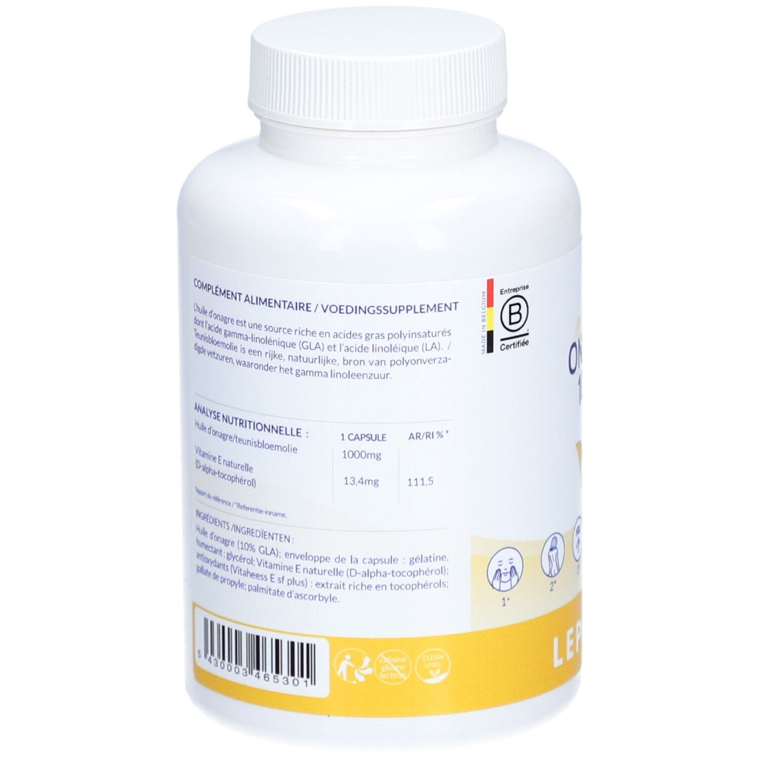 LEPIVIT Nachtkerzenöl 1000 mg + Vitamin E