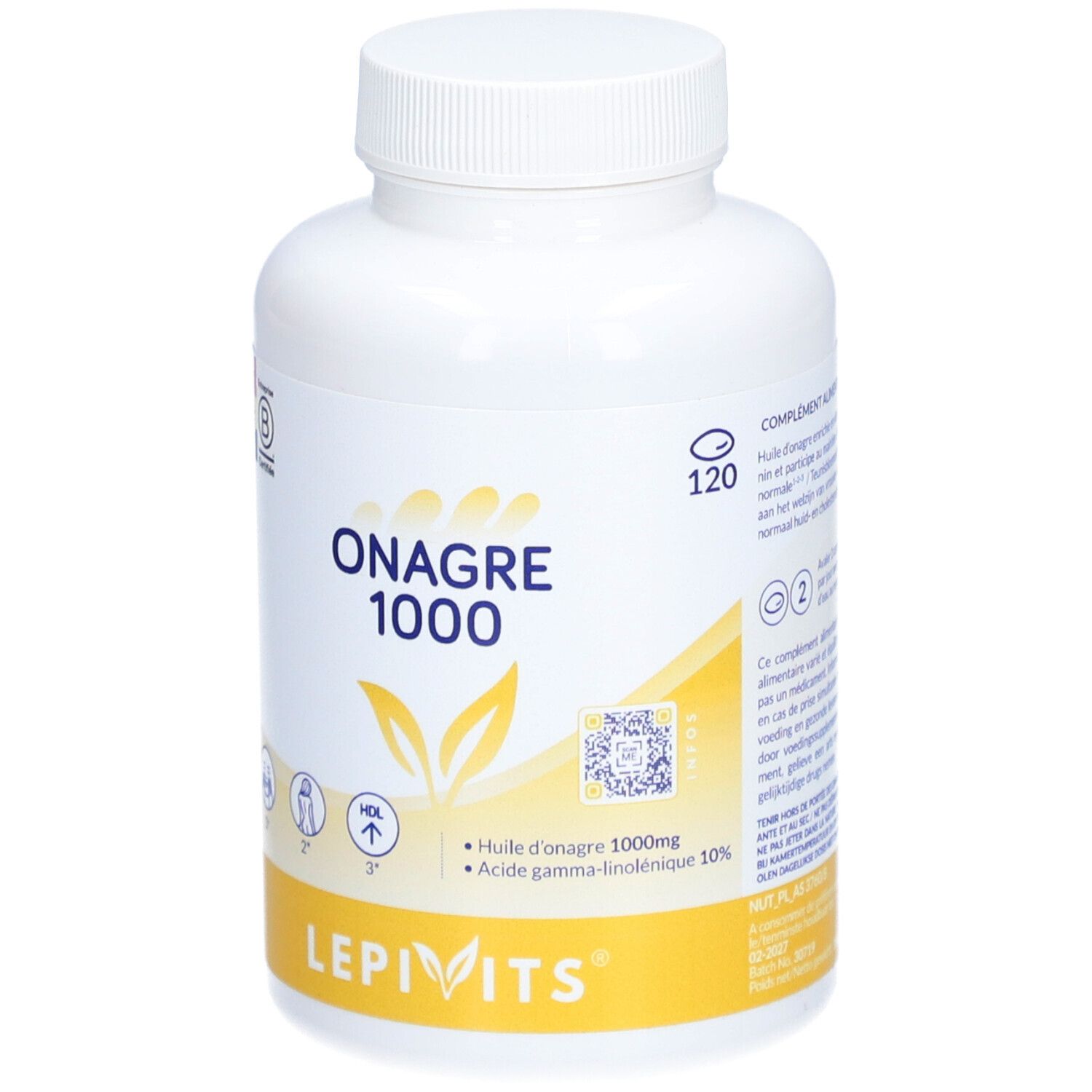 LEPIVIT Nachtkerzenöl 1000 mg + Vitamin E