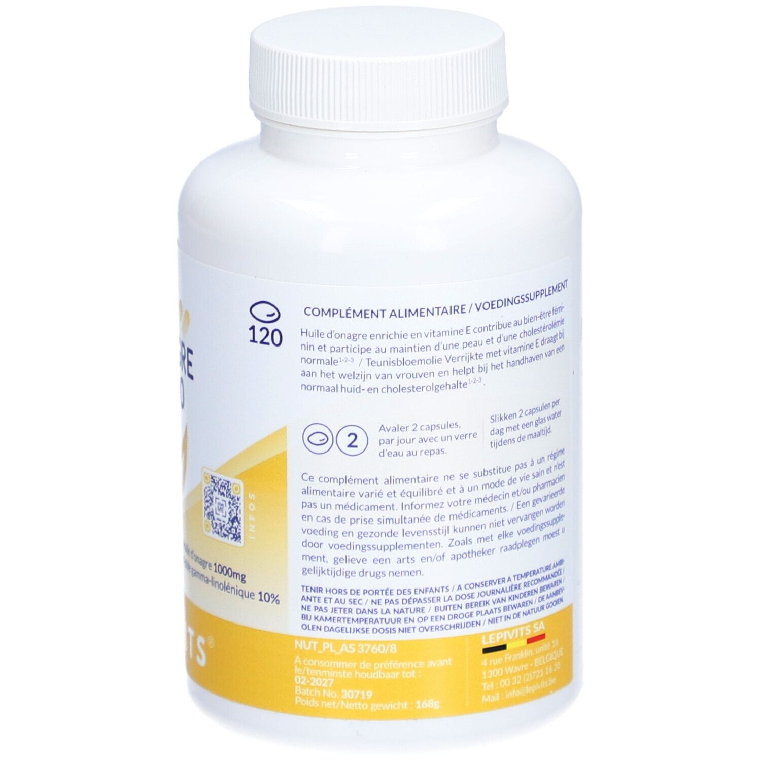 LEPIVIT Nachtkerzenöl 1000 mg + Vitamin E