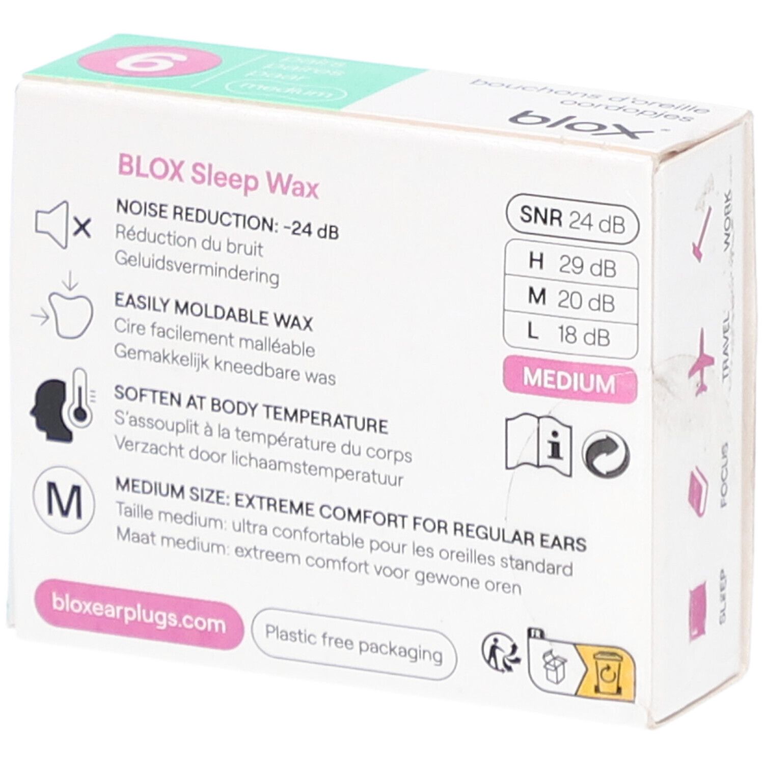 Blox Ohrstöpsel Medium Cire