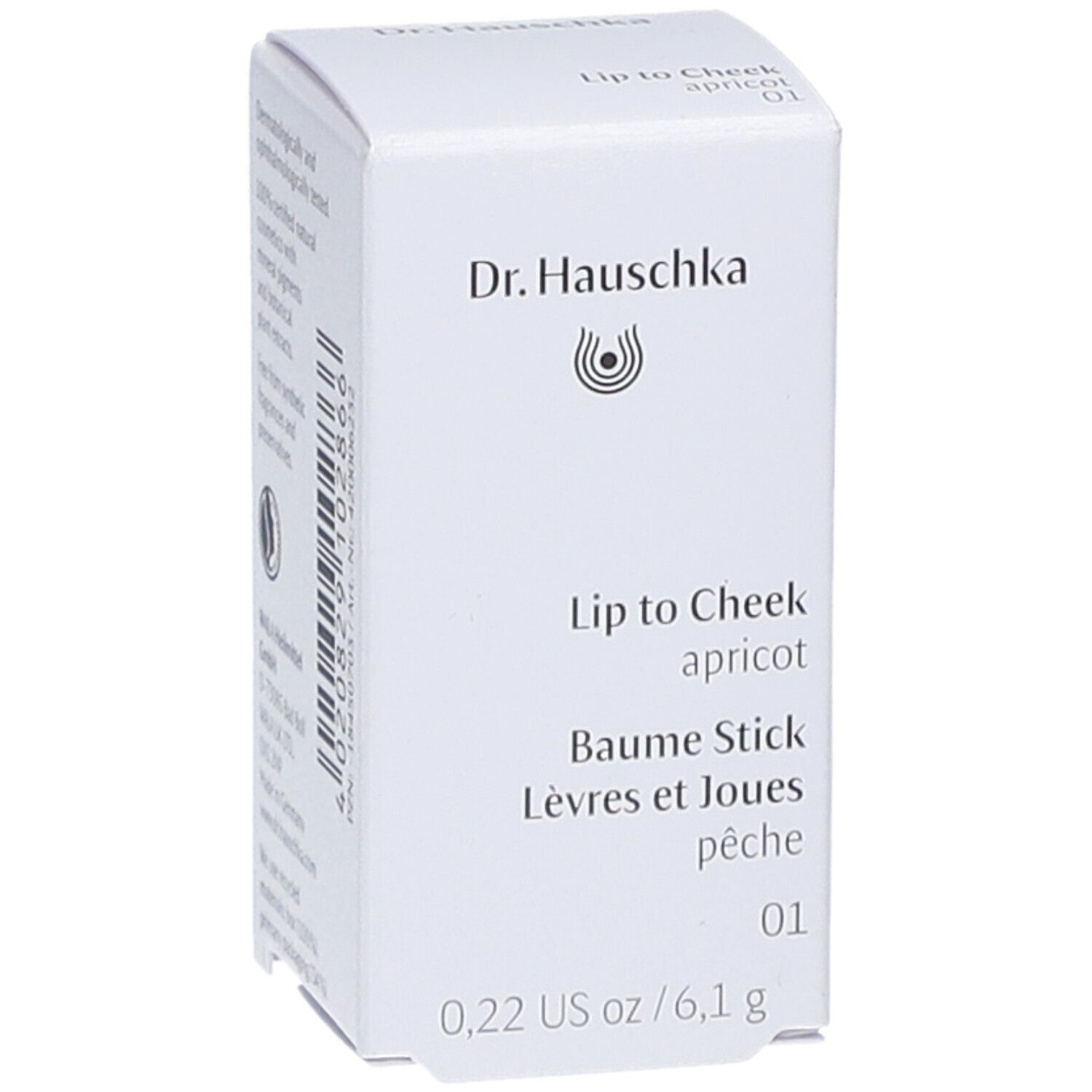 Weiße Produktverpackung mit Text. Enthält Marke, Produktbezeichnung und Größe.