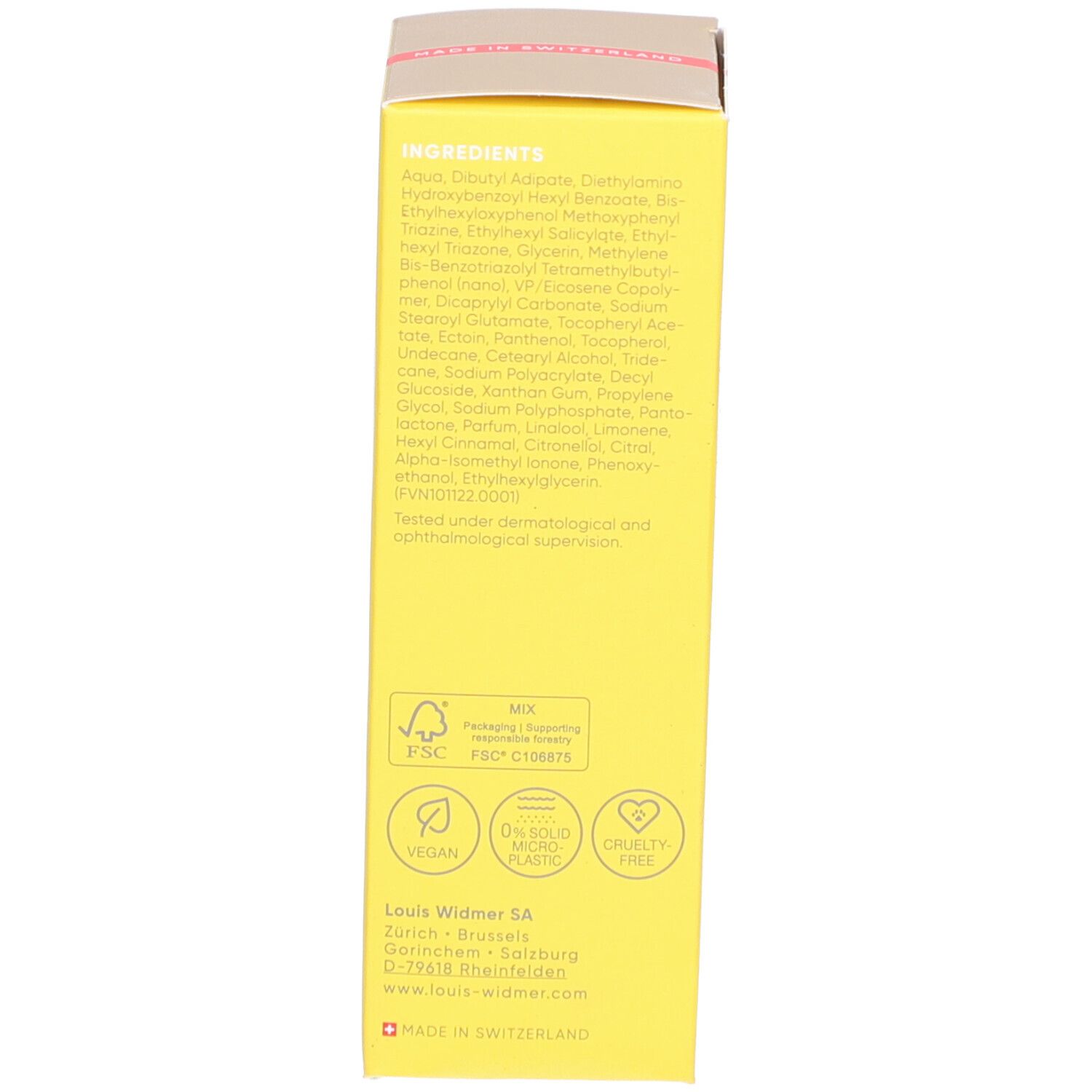 Louis Widmer Face Sun Protection Sport SPF50