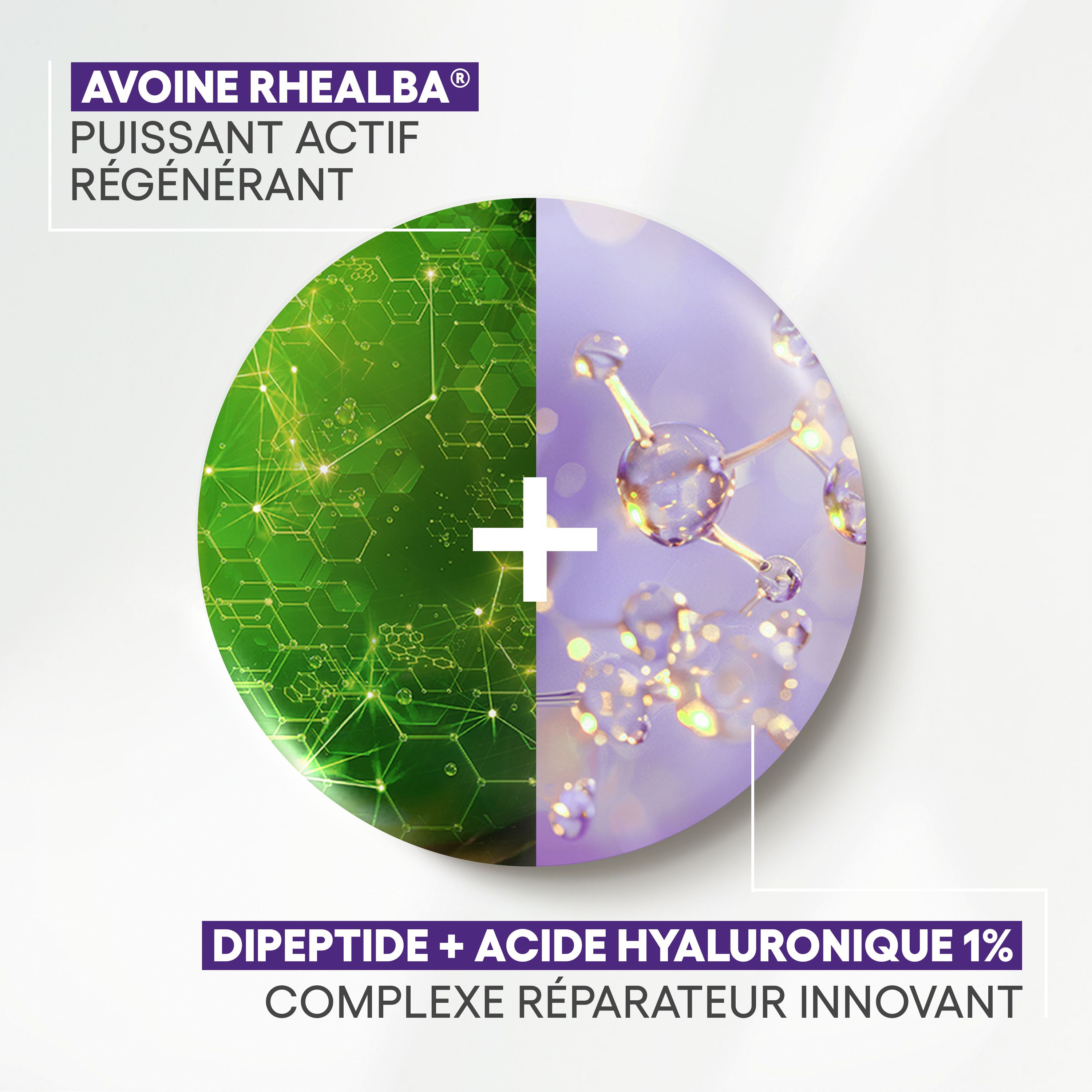 Avoine Rhealba. Dipeptide + Acide hyaluronique 1%. Complexe innovant.