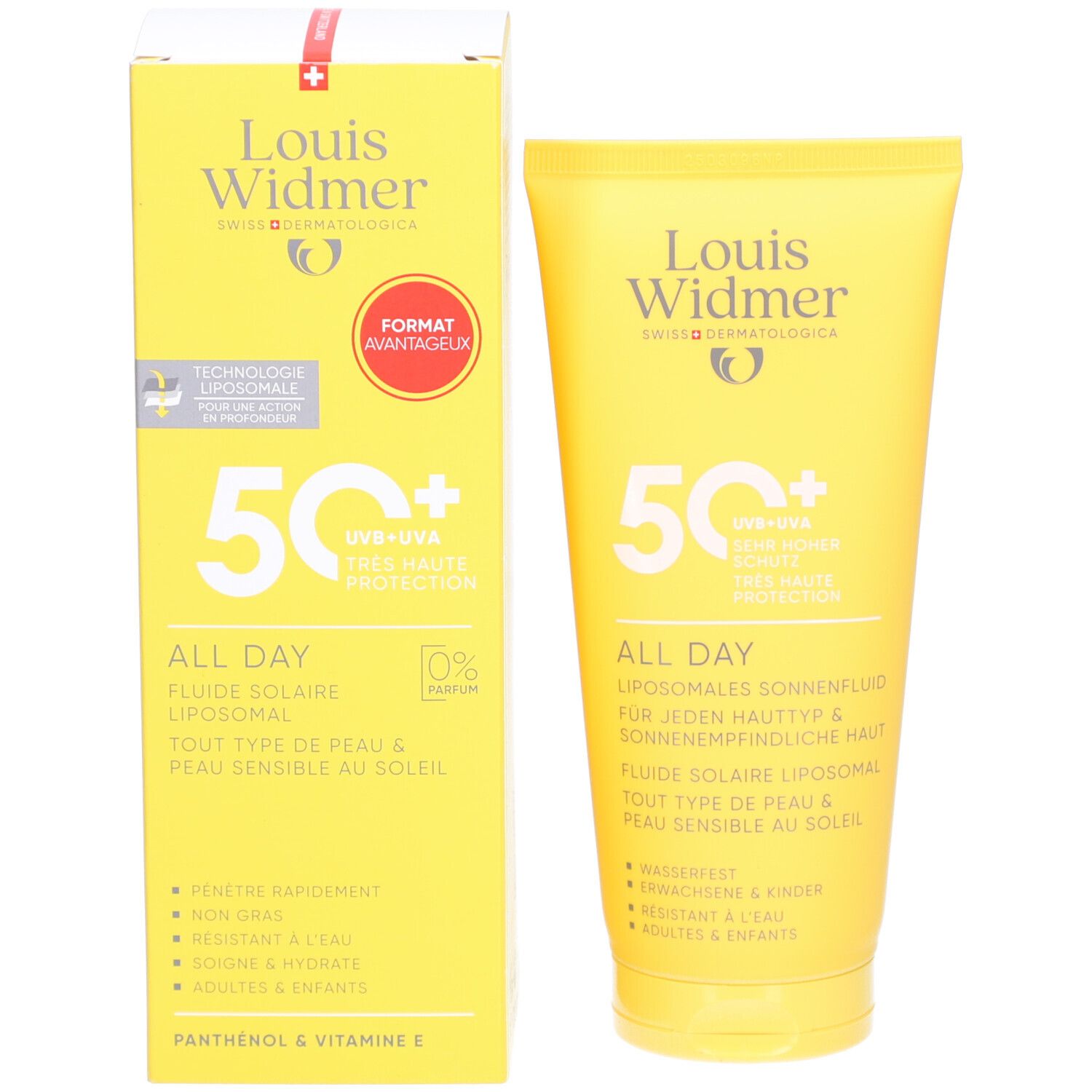 Louis Widmer All Day SPF50+ | Sans Parfum