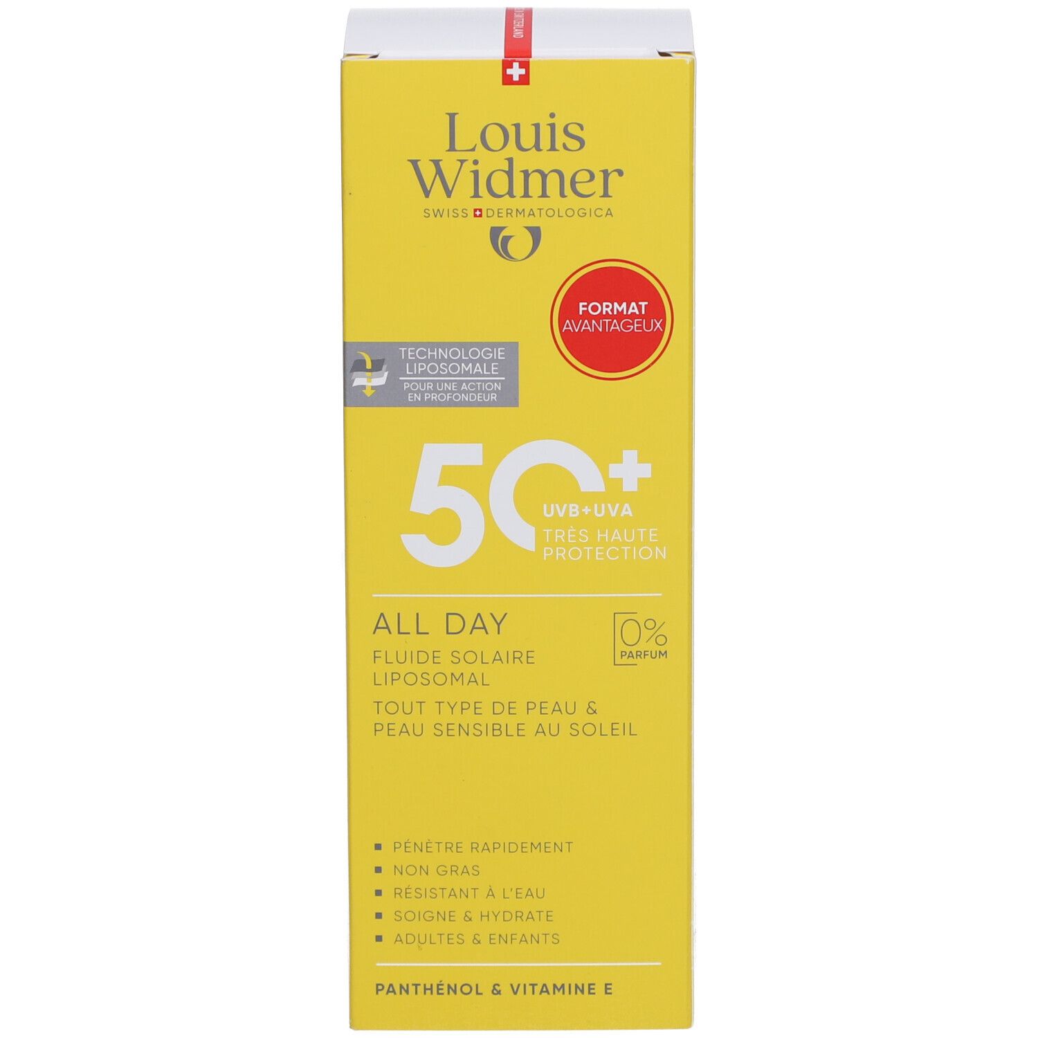 Louis Widmer All Day SPF50+ | Sans Parfum