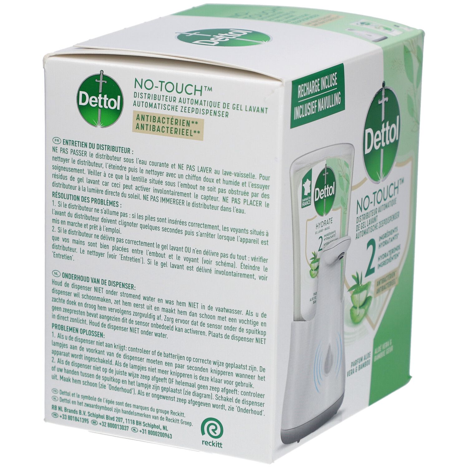 Dettol No-Touch Distributeur automatique de gel lavant
