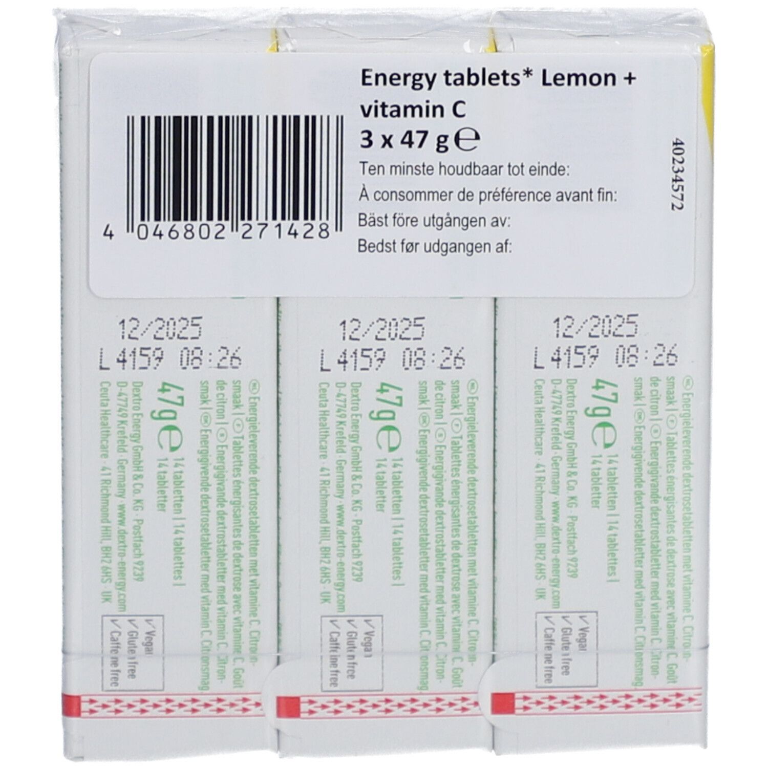 Dextro Energy Citron + Vitamine C