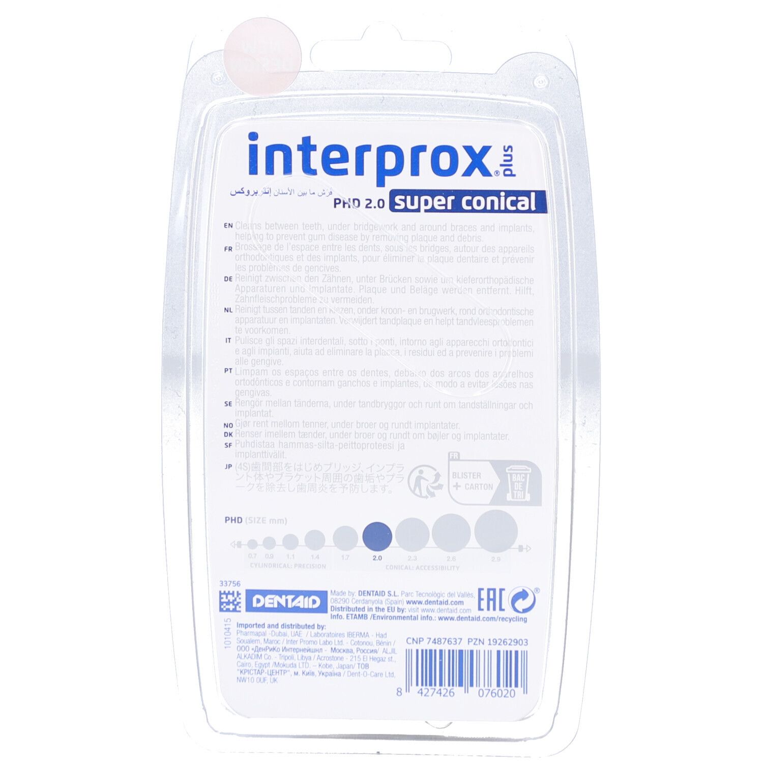 Interprox Plus Interdental Brush Super Conical Dunkelblau