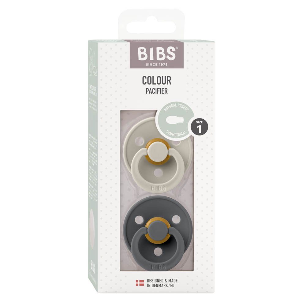 BIBS Tétine Symétrique - Sand/Iron 0-6 Mois
