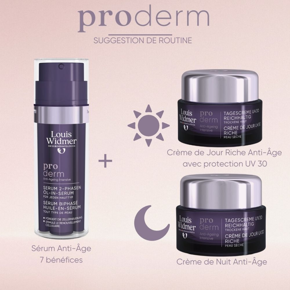 Louis Widmer Proderm Anti-Âge Sérum Biphasé Huile-en-Sérum