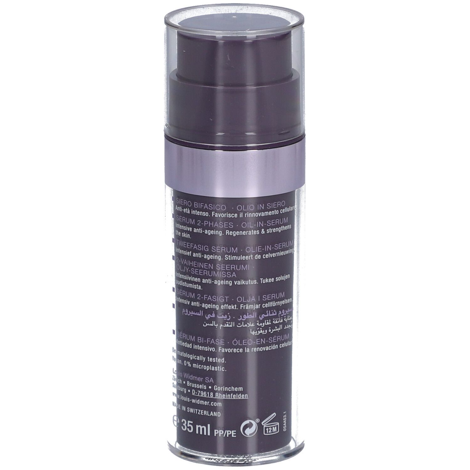 Louis Widmer Proderm Anti-Âge Sérum Biphasé Huile-en-Sérum - Ohne Parfum
