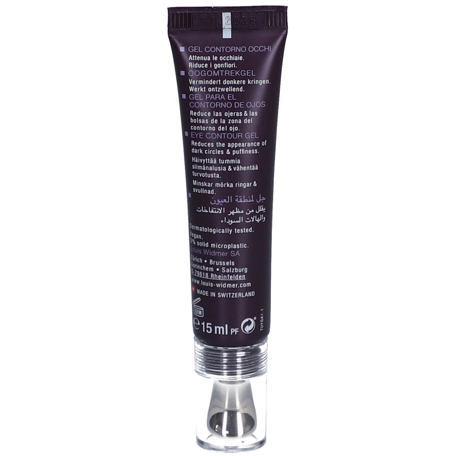 Louis Widmer Proderm Gel Contour des Yeux