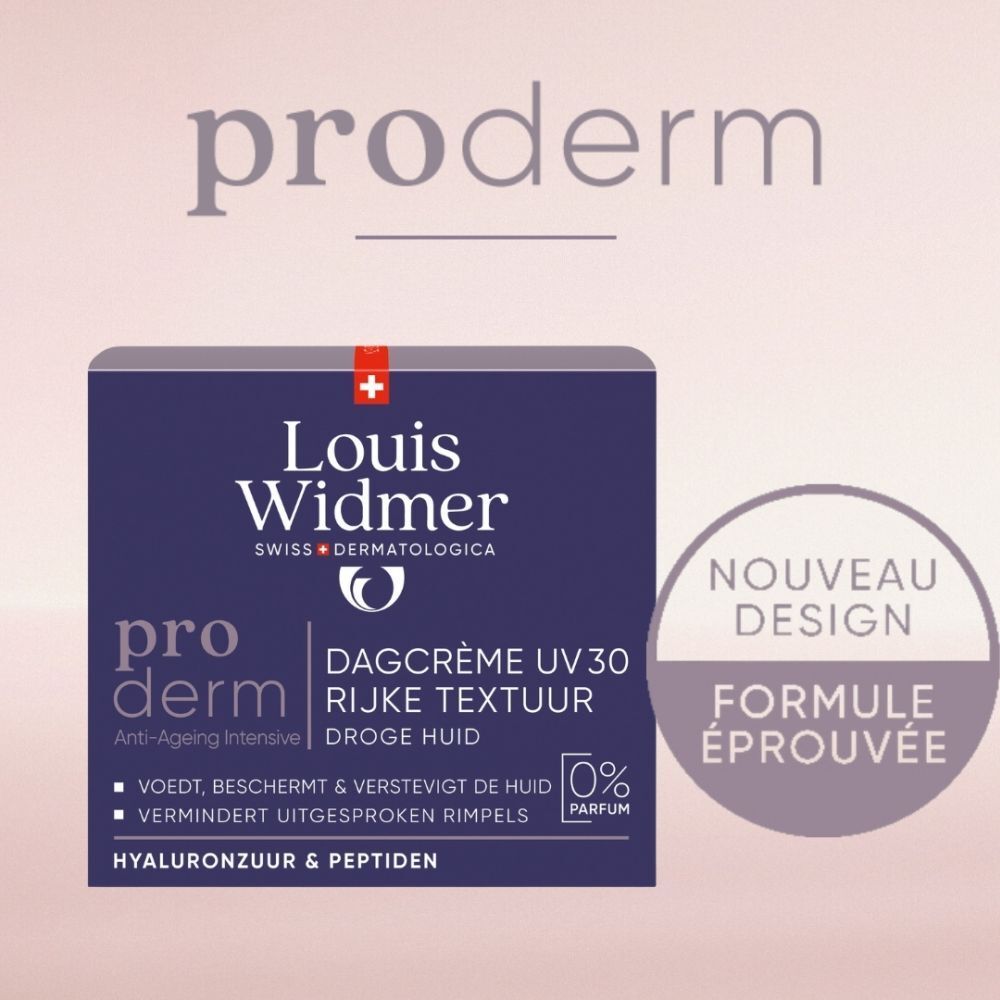 Louis Widmer Proderm Anti-Ageing Intensive Crème de Jour UV30 Texture Riche Sans Parfum