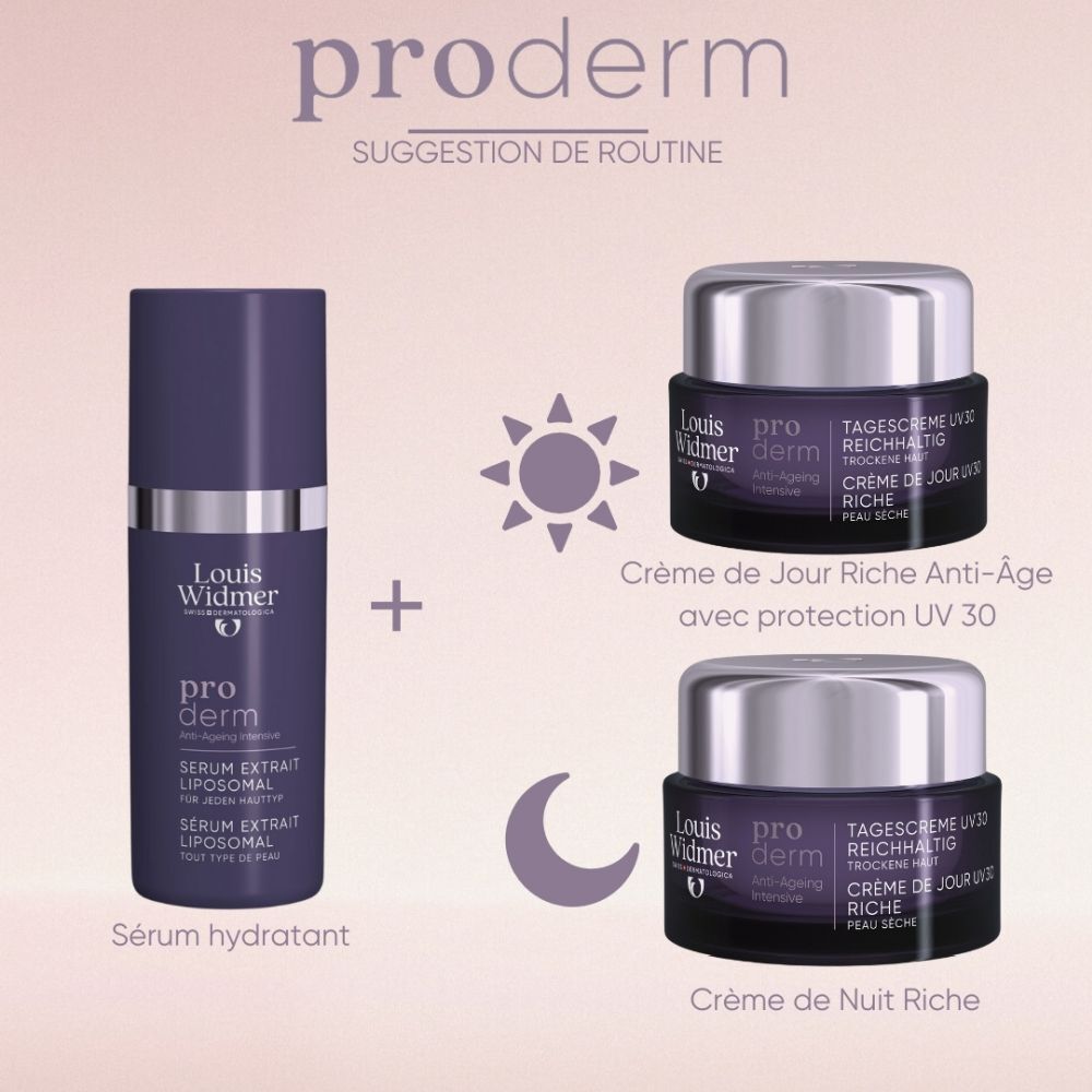 Louis Widmer Proderm Anti-Ageing Intensive Crème de Jour UV30 Texture Riche Sans Parfum