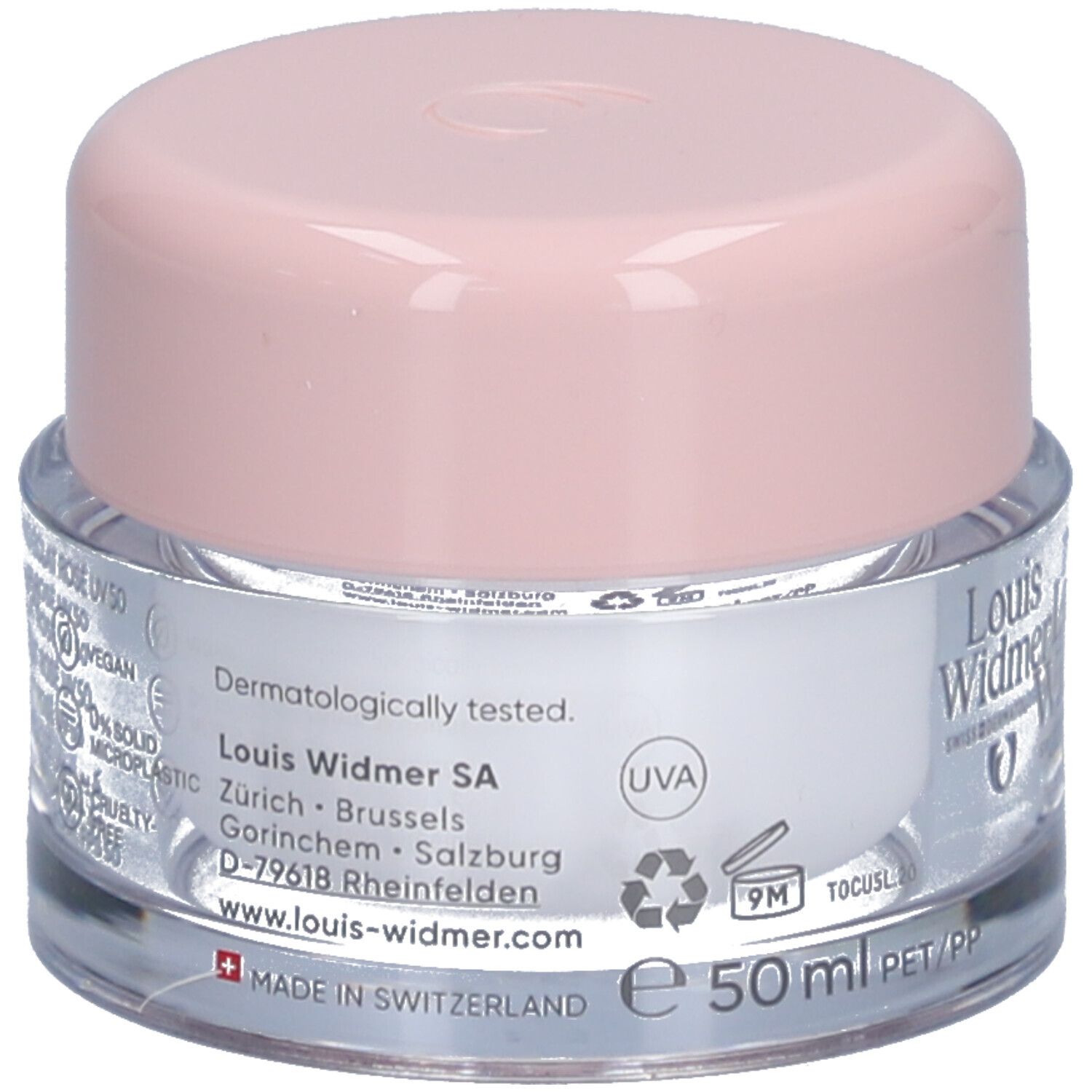 Louis Widmer Nutriderm Tagescreme Roséfarbene Ausstrahlung UV50 Ohne Parfum