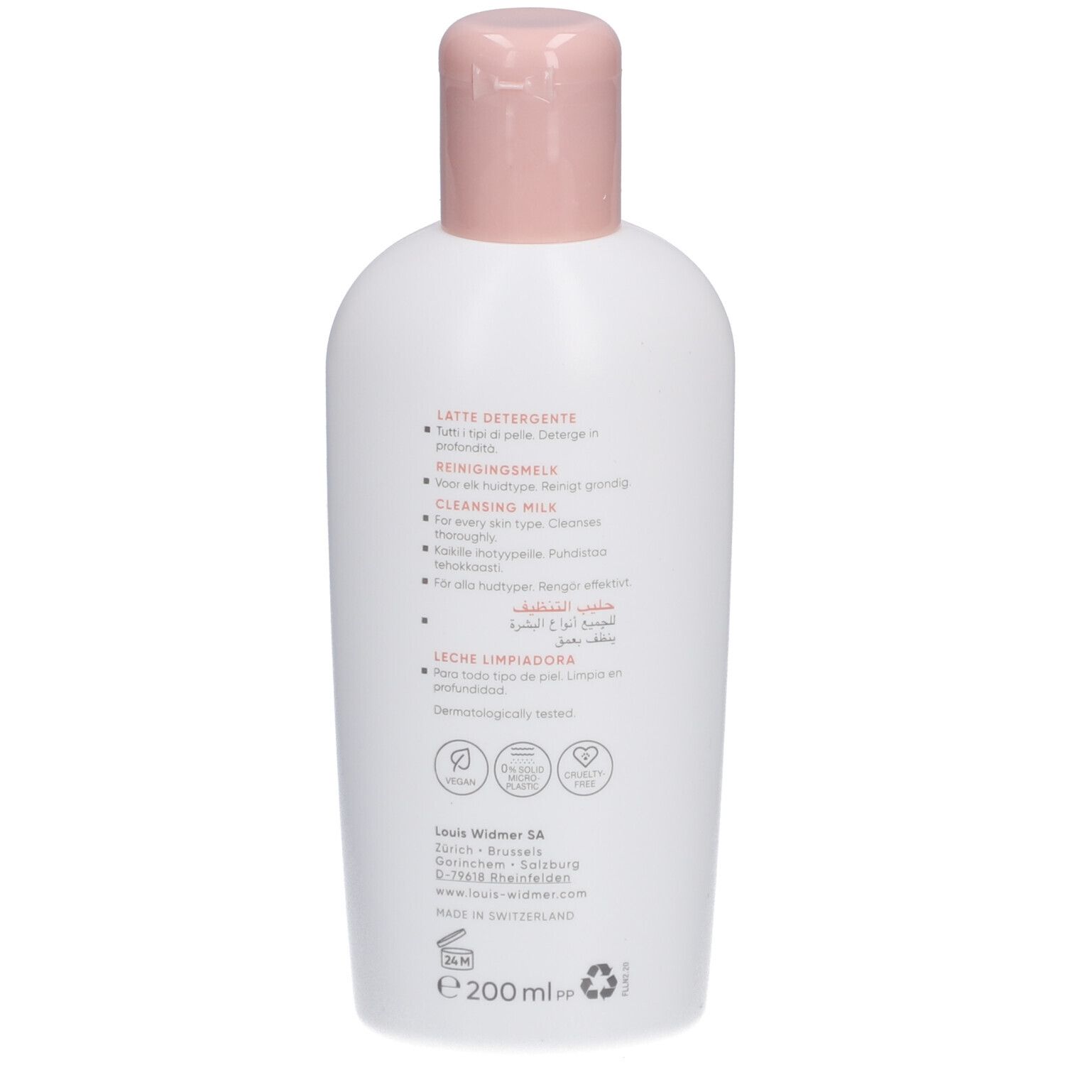 Louis Widmer Purederm Lait Nettoyant