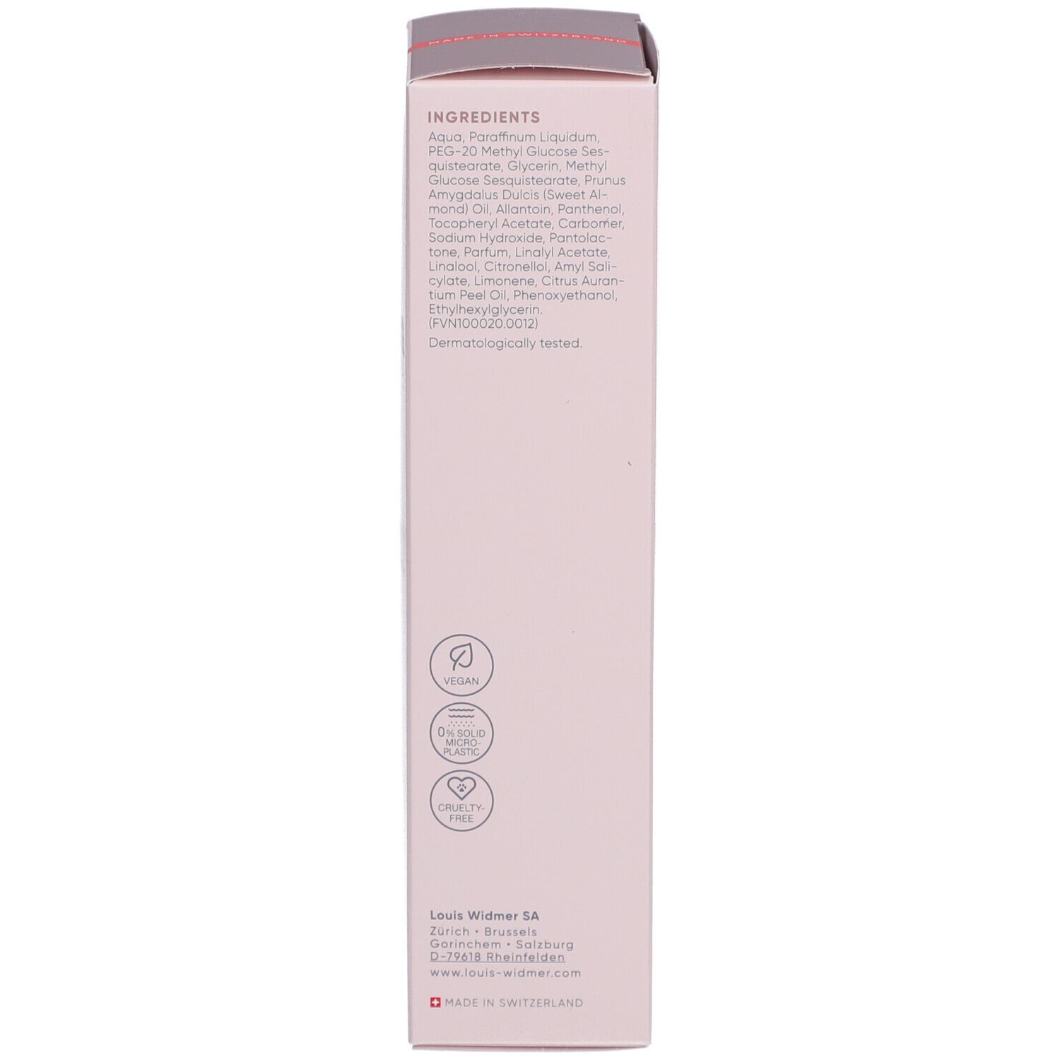 Louis Widmer Purederm Lait Nettoyant