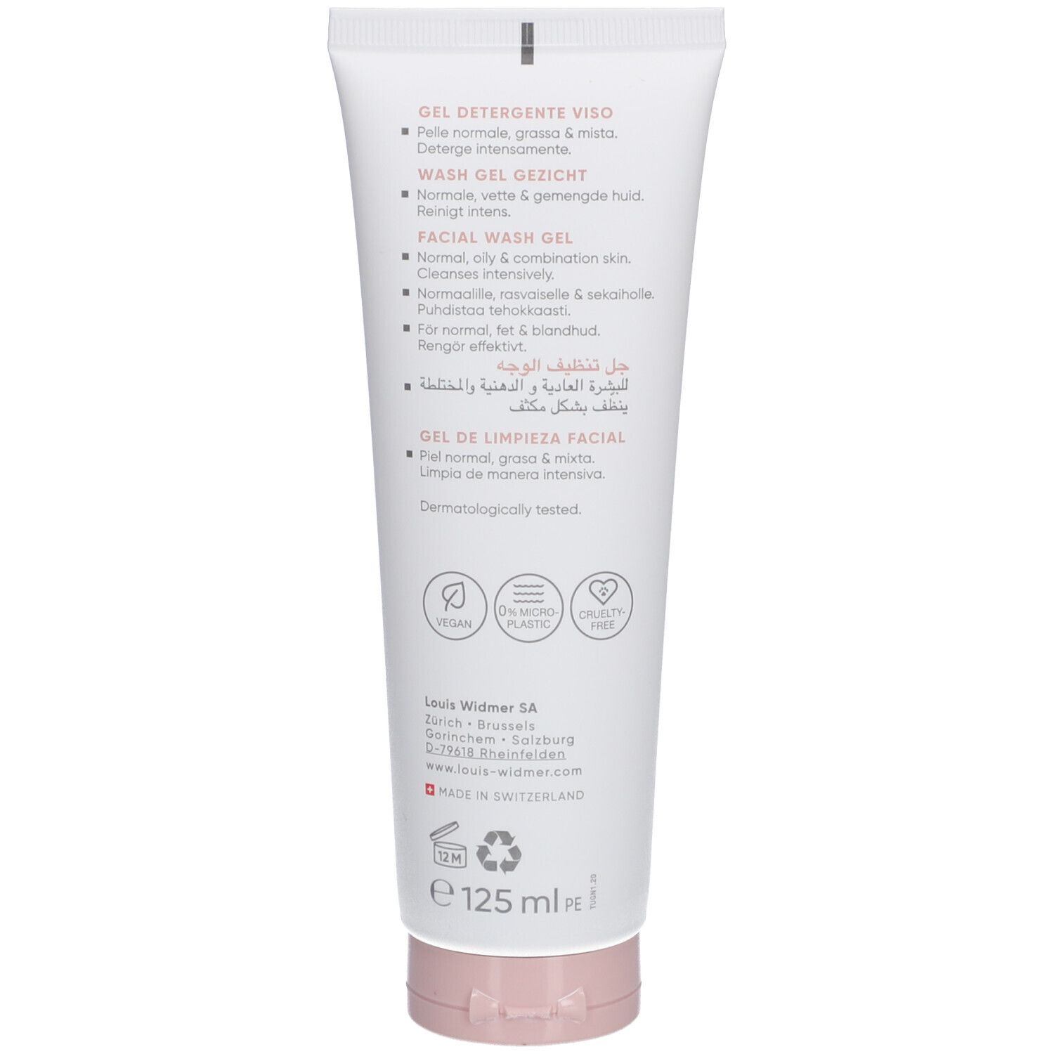 Louis Widmer Purederm Gel Nettoyant Visage