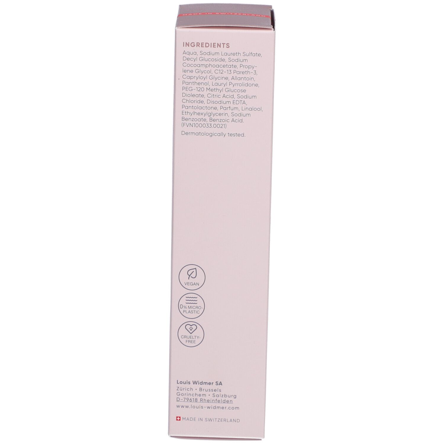 Louis Widmer Purederm Gel Nettoyant Visage