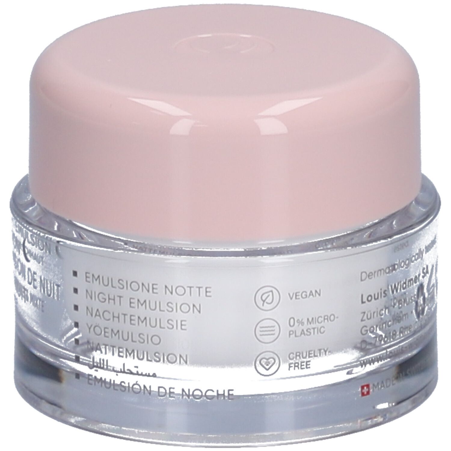 Louis Widmer Hydraderm Émulsion de Nuit Légèrement Parfumée (Nachtcreme mit leichtem Duft)