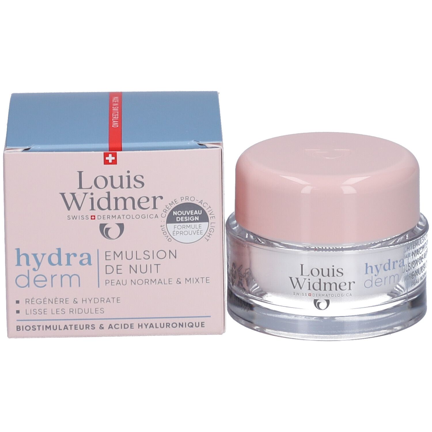 Louis Widmer Hydraderm Émulsion de Nuit Légèrement Parfumée (Nachtcreme mit leichtem Duft)