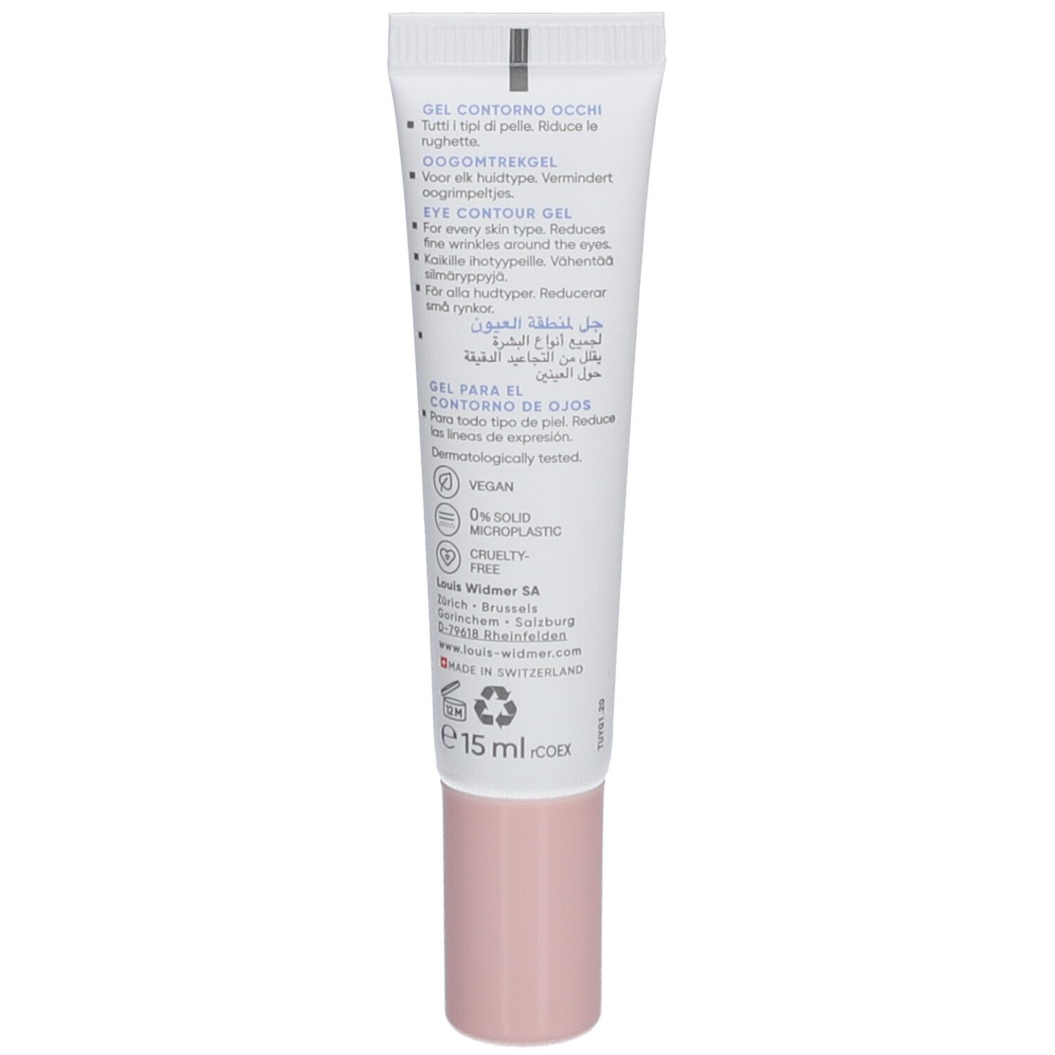 Louis Widmer Hydraderm Gel Augenkontur ohne Parfum