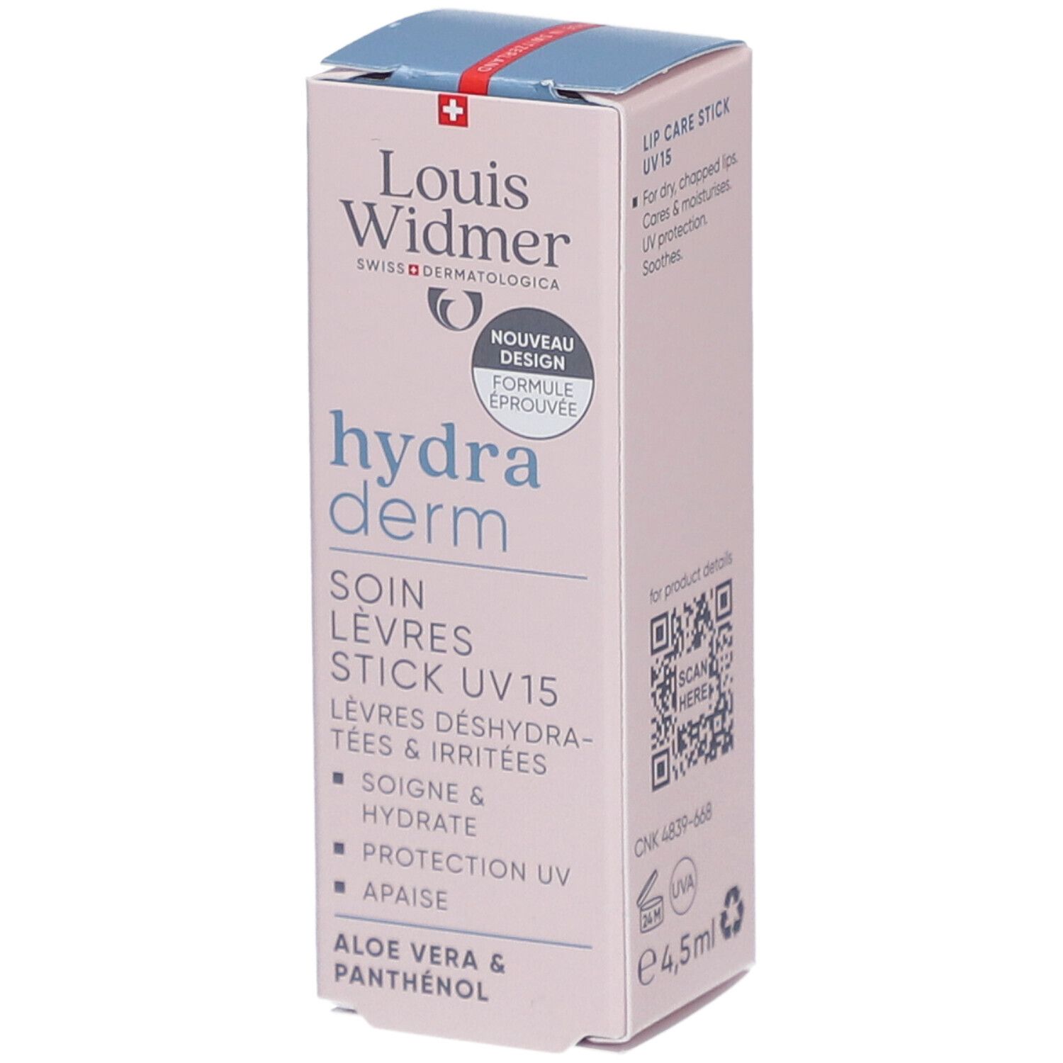 Louis Widmer Hydraderm Stick Soin des Lèvres SPF15