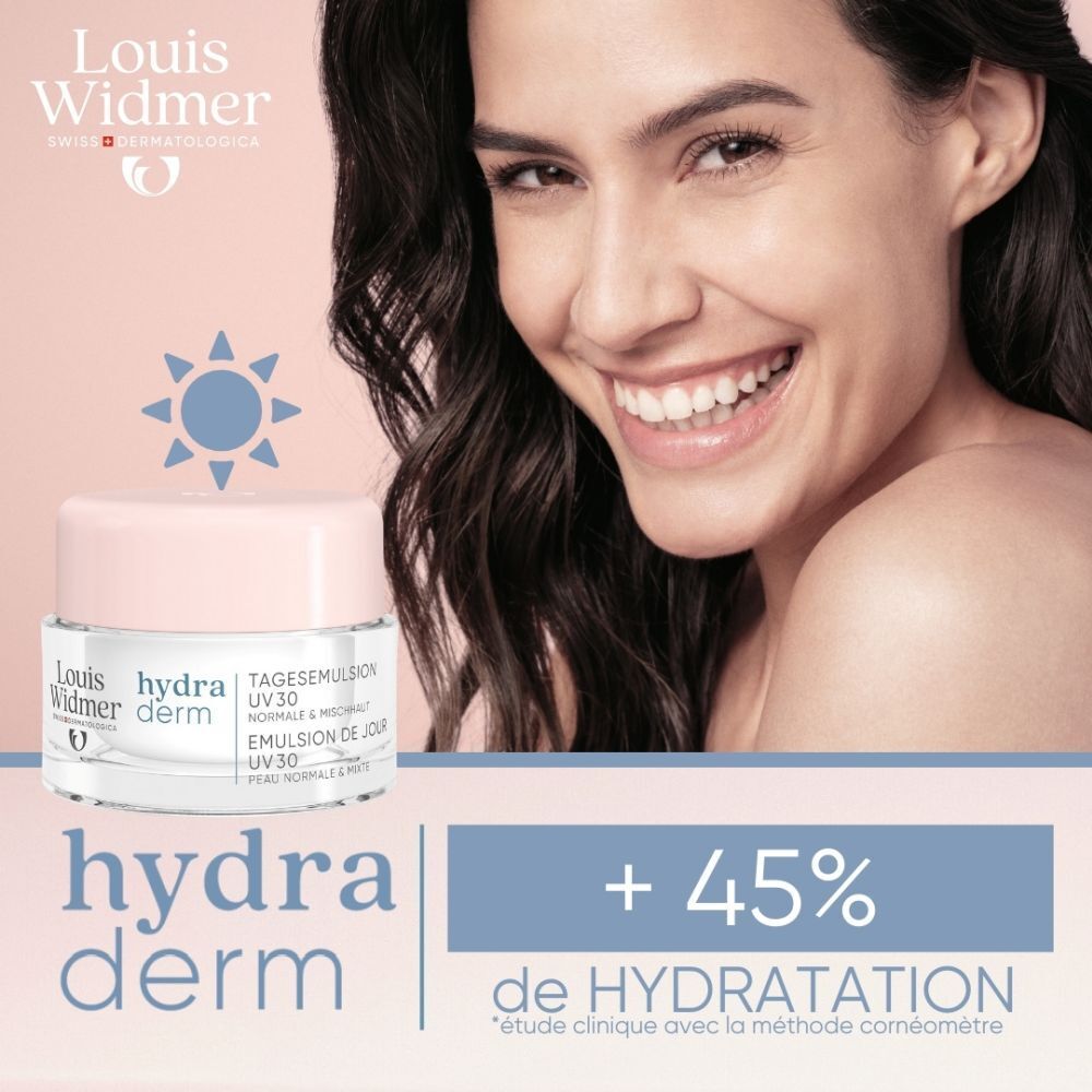 Louis Widmer Hydraderm Émulsion de Jour UV30 Légèrement Parfumée