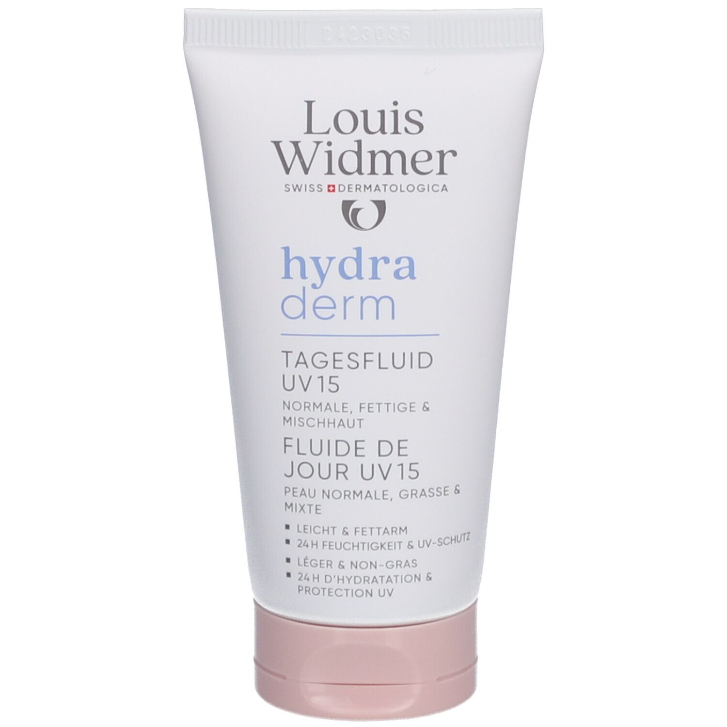 Louis Widmer Hydraderm Tagesfluid UV15 Leicht parfümiert