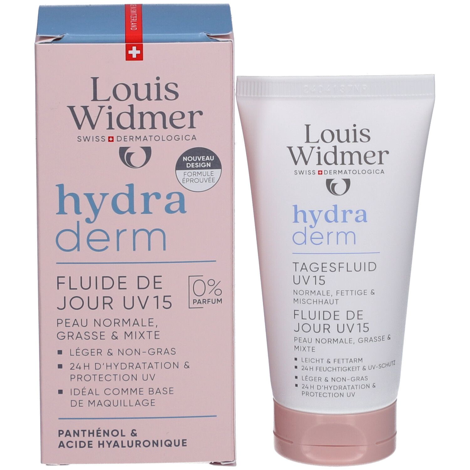 Louis Widmer Hydraderm Fluide de Jour UV15 Sans Parfum