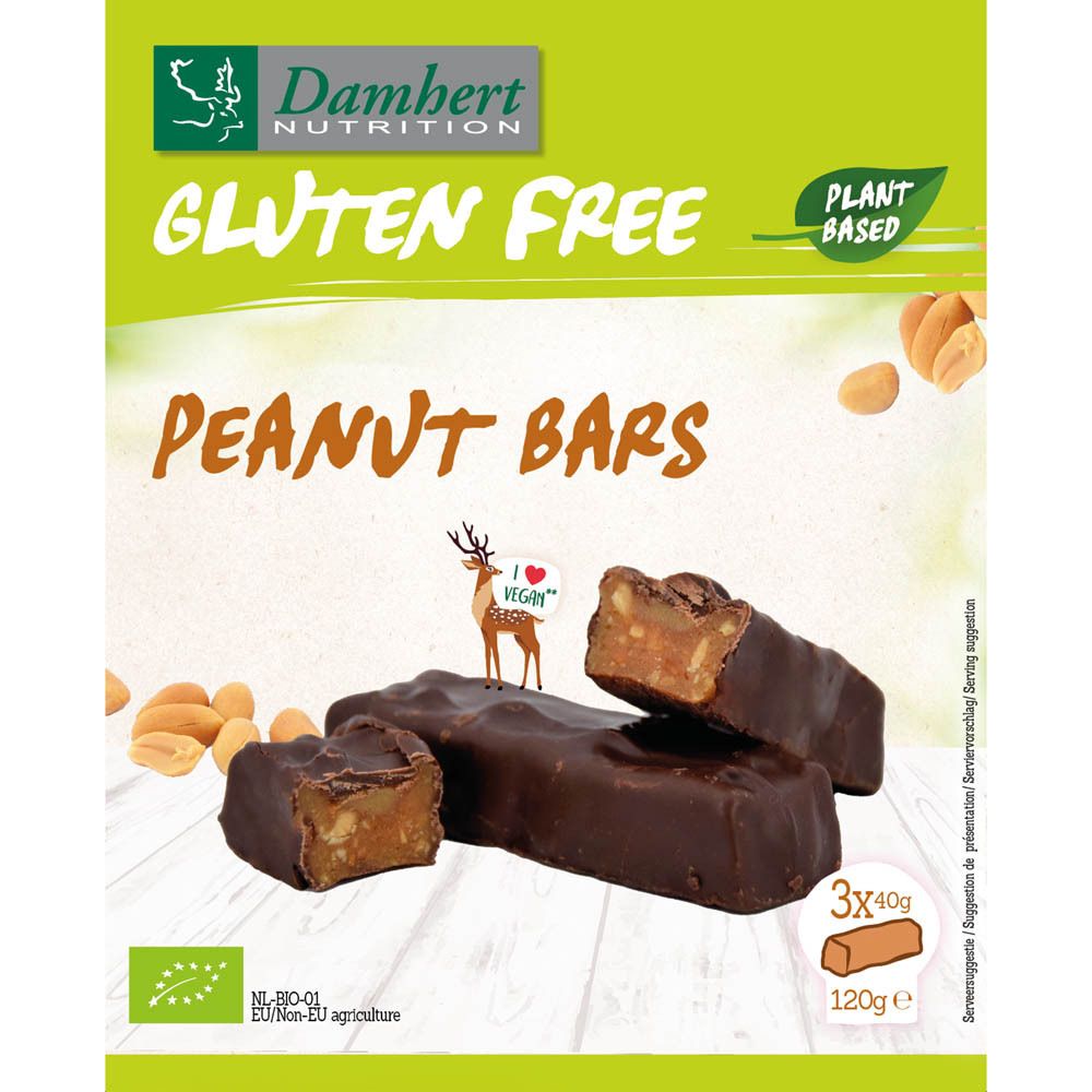 Damhert Wellbeing Erdnussriegel glutenfrei