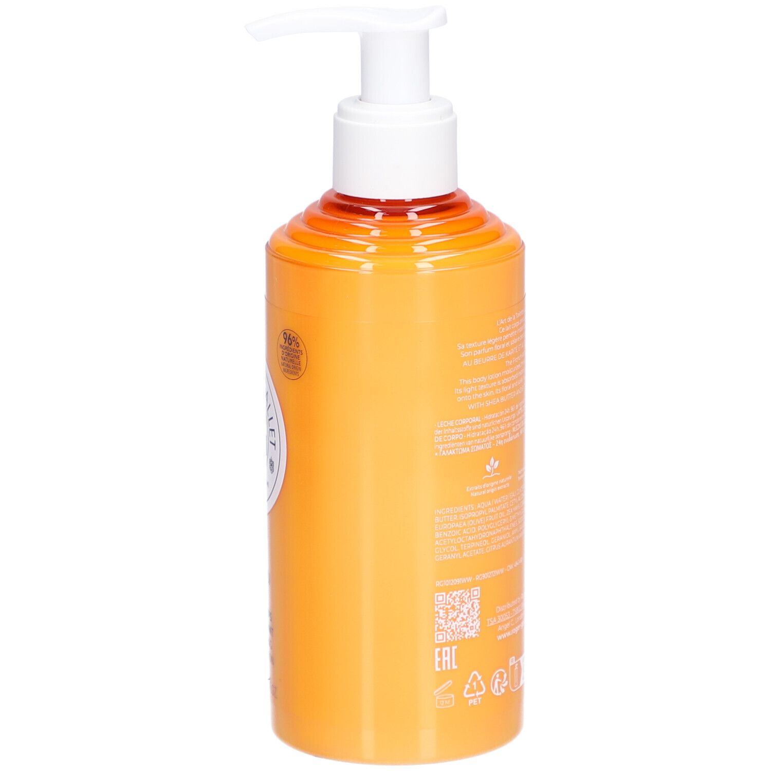ROGERGALLET Néroli Lait Corps Bienfaisant