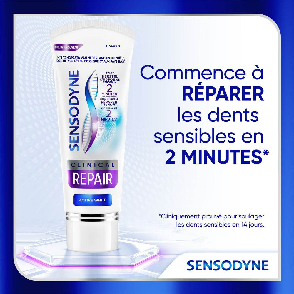 Sensodyne Dentifrice Clinical Repair Active White