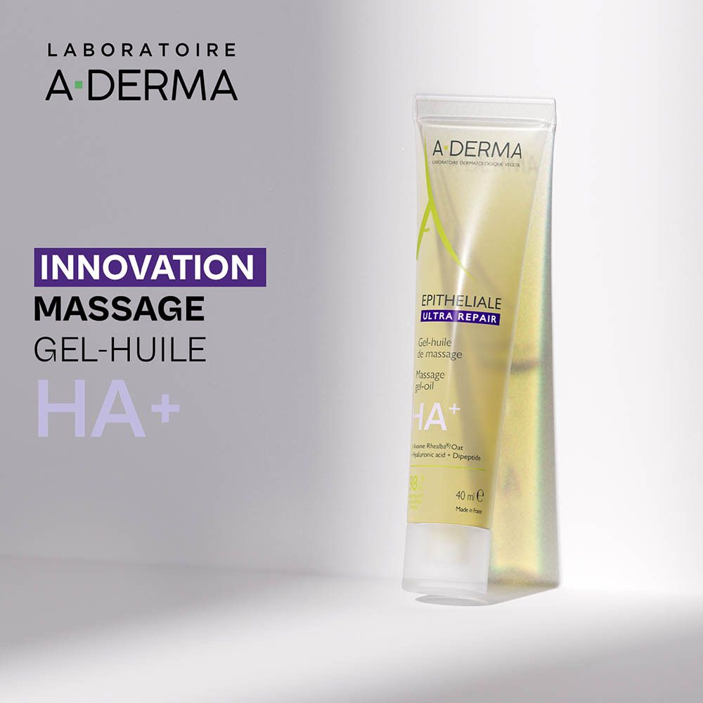 A-Derma Epitheliale Ultra Repair Gel-huile de massage. Tube 40 ml.