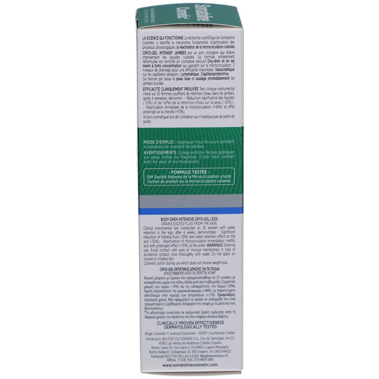 Somatoline Cosmetic® Drainant BODY-DREN Cryo-Gel Intensif Jambes