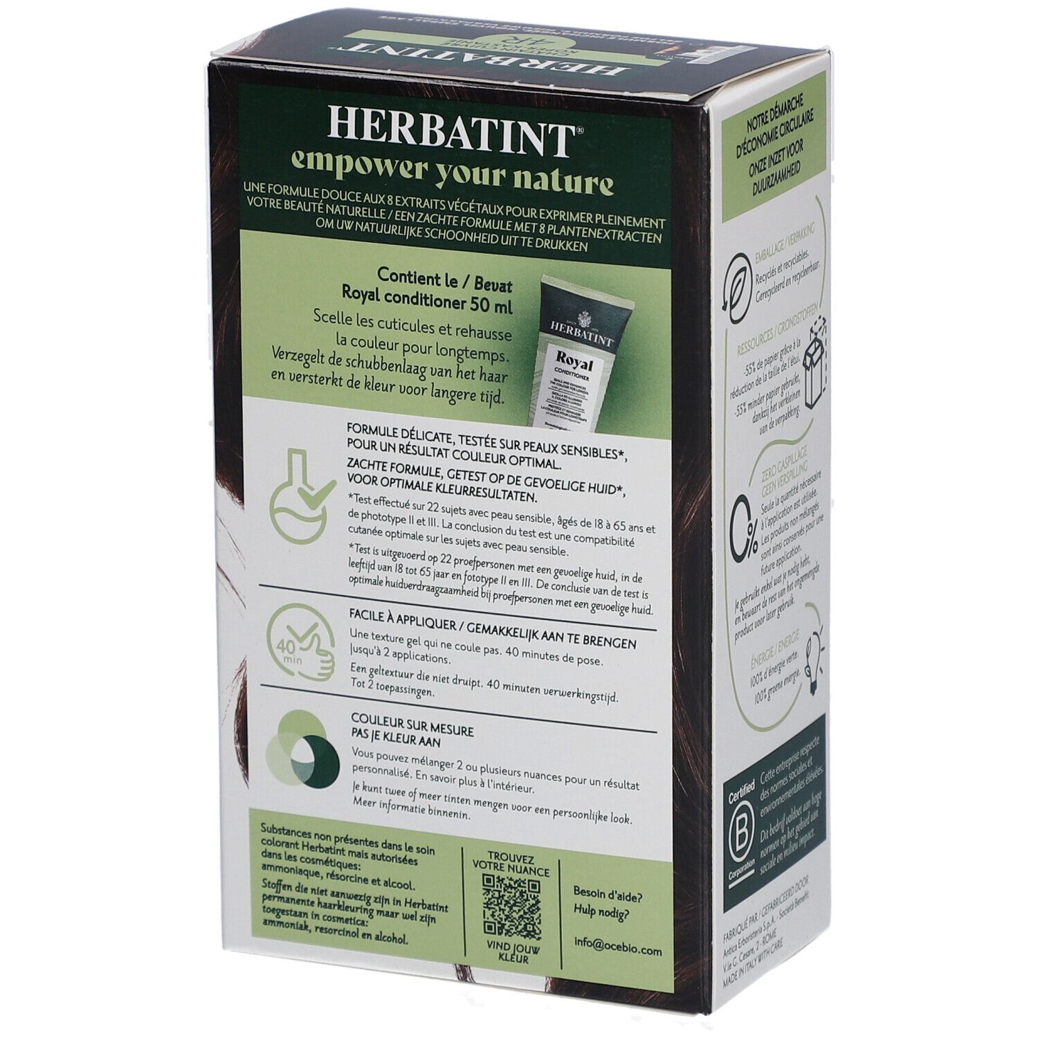 Herbatint Soin Coloration Permanente 4R Châtain Cuivré