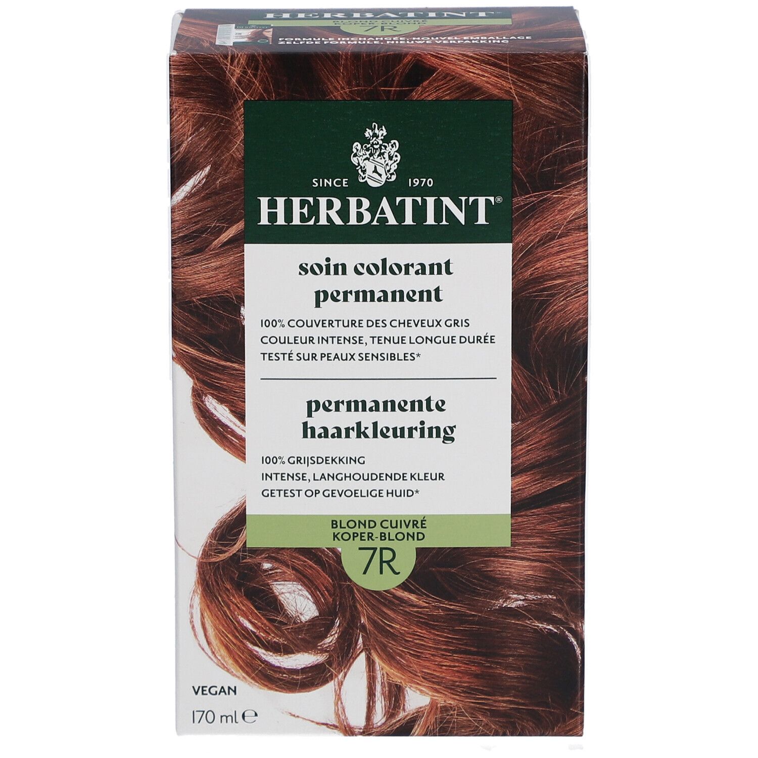 Herbatint Permanente Farbpflege 7R Kupferblond