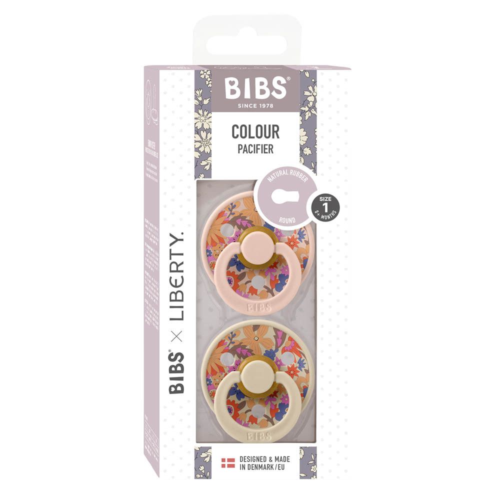 BIBS® Liberty Sauger Größe 1 (ab 0 Monaten) Garden Blossom Blush
