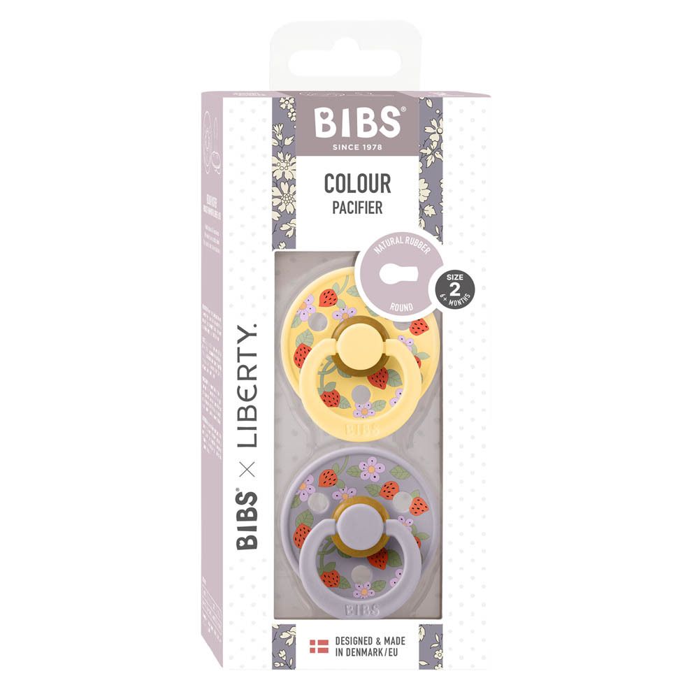 BIBS® Liberty Sauger Größe 2 (ab 6 Monaten) Garden Strawberry Pale