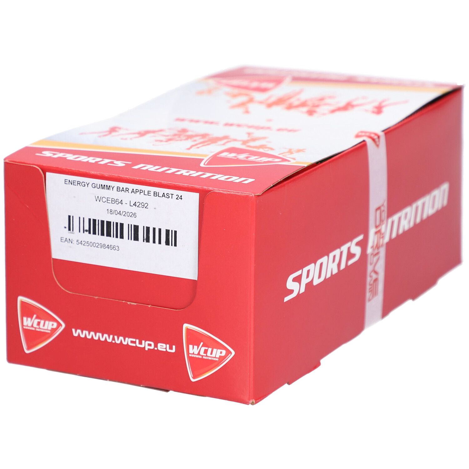 WCUP Energy Gummy Bar Apple Blast