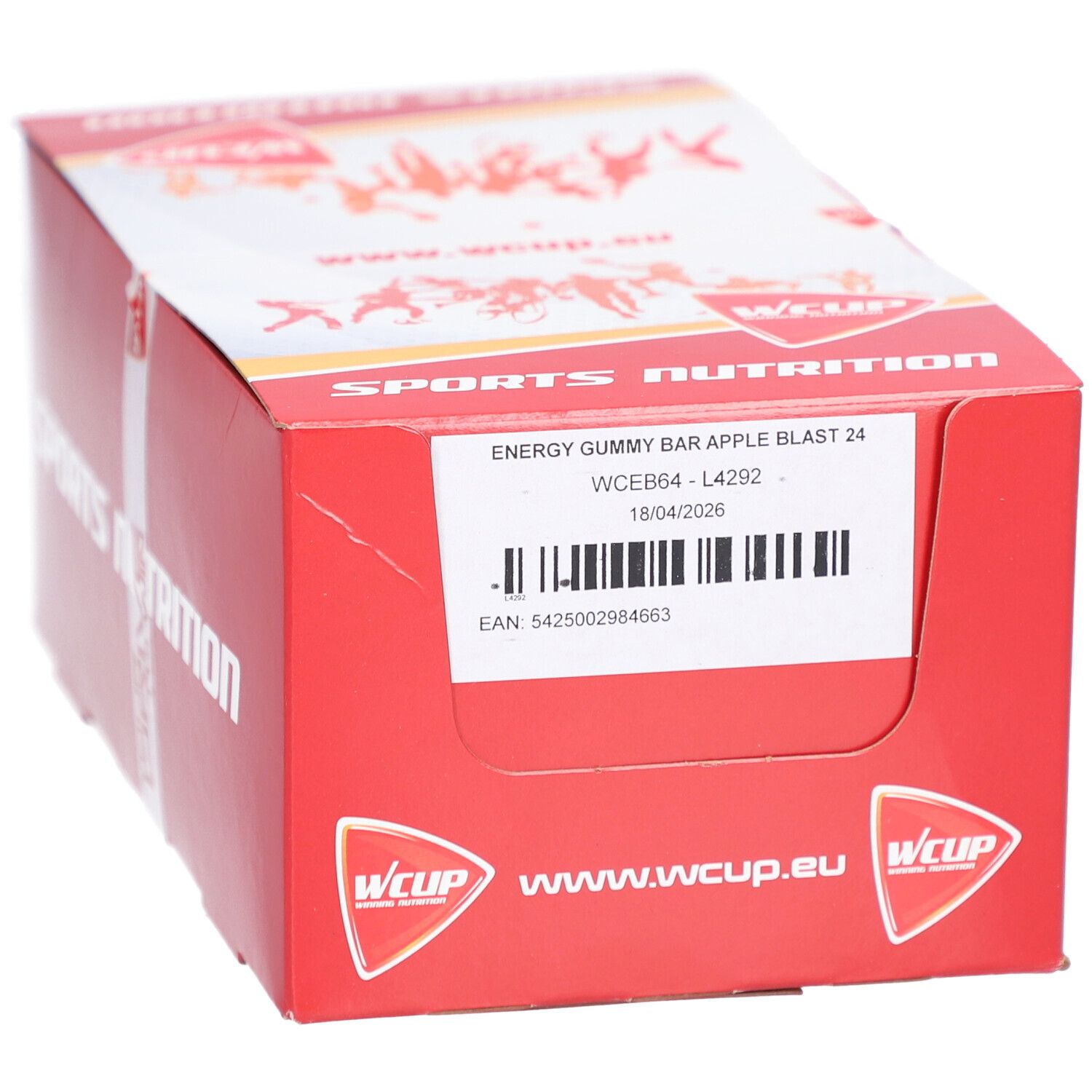 WCUP Energy Gummy Bar Apple Blast