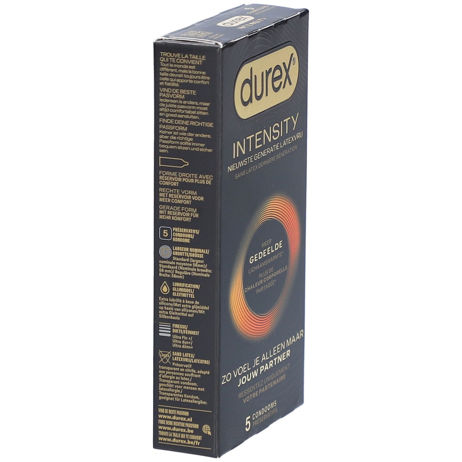 Durex Intensity Kondome für Männer | Latexfrei Ultra Dünn Ultra Gleitfähig | Mehr Geteilte Körperwärme*
