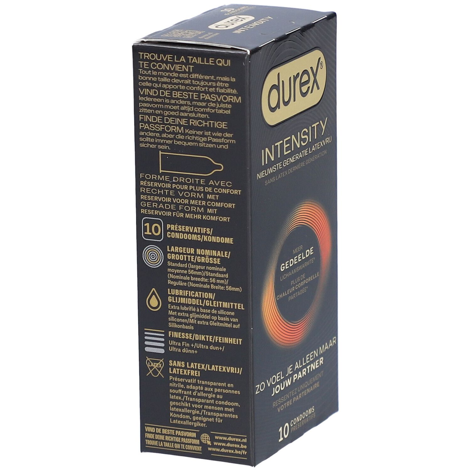 Durex Intensity Kondome für Männer | Latexfrei Ultra Dünn Ultra Gleitfähig | Mehr Geteilte Körperwärme*