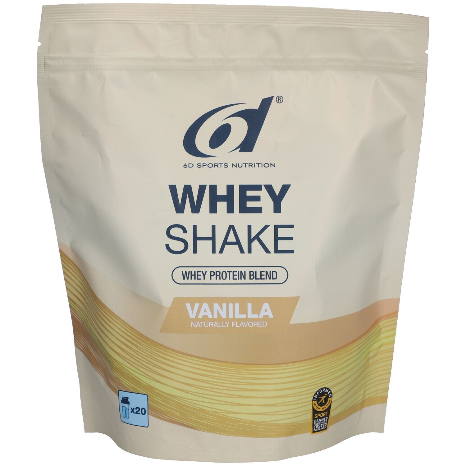 6d Sports Nutrition Molke-Shake Vanille