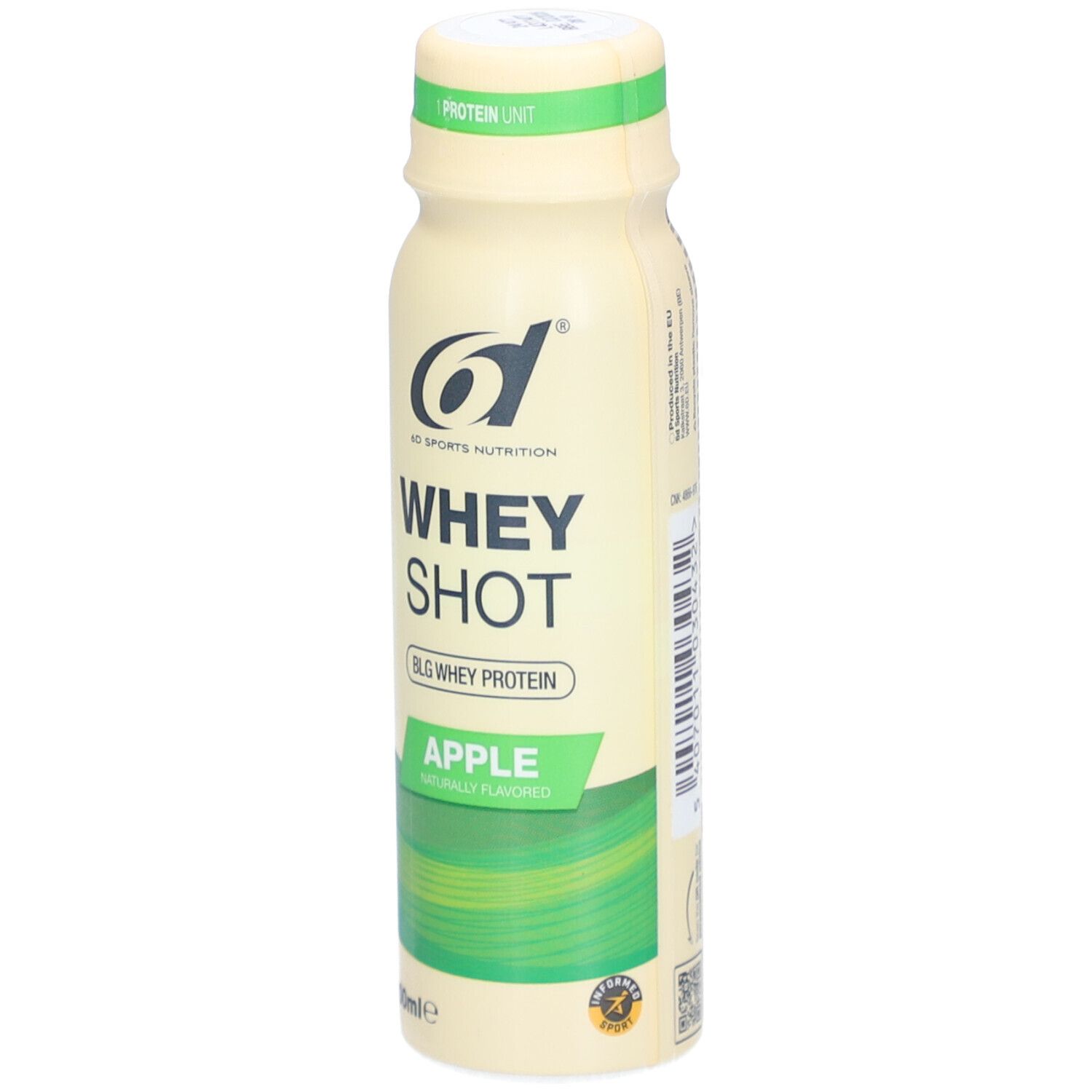6d Sports Nutrition Whey Shot Apfel – 100 ml Eiweißdrink mit Molkenprotein