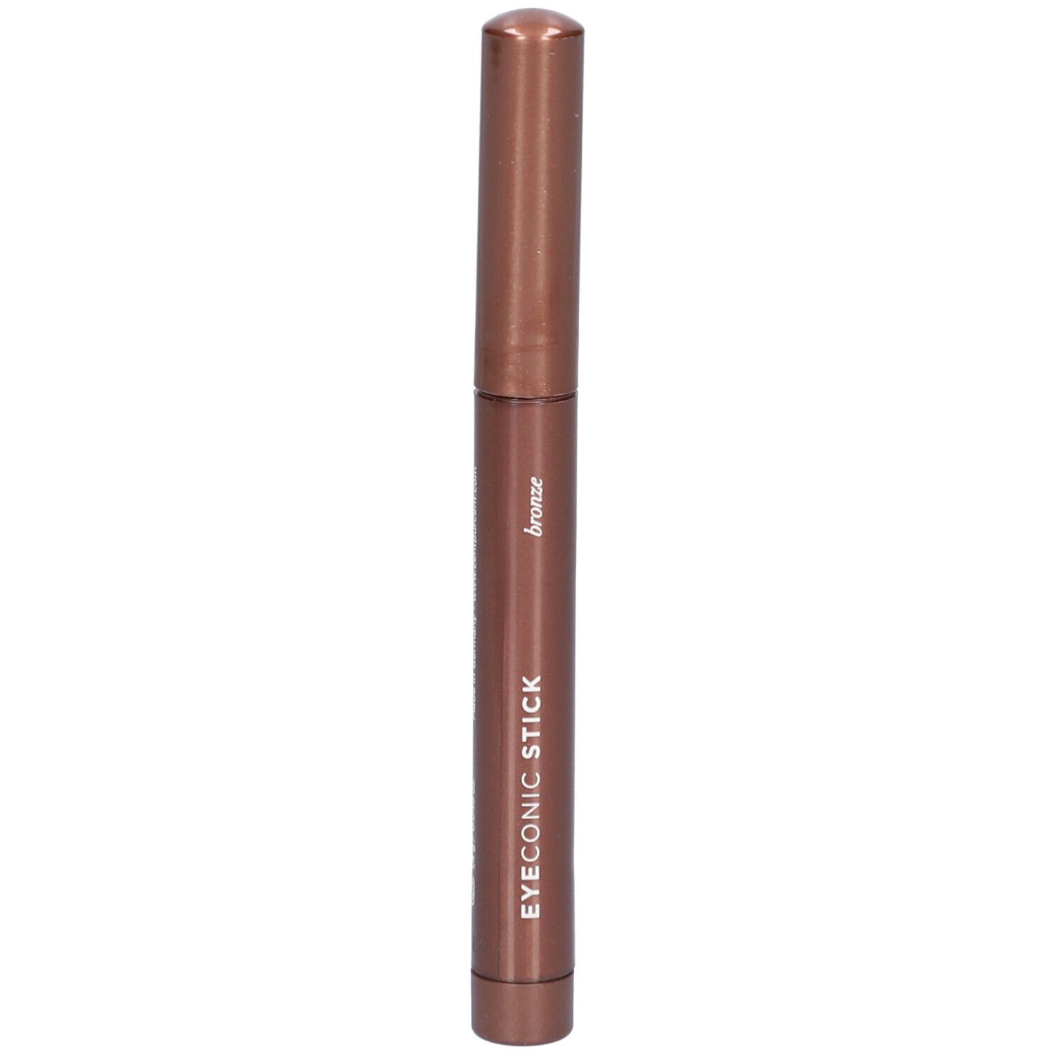 Bronzefarbener Stift mit Deckel. Aufschrift: EYECONIC STICK, Bronze.
