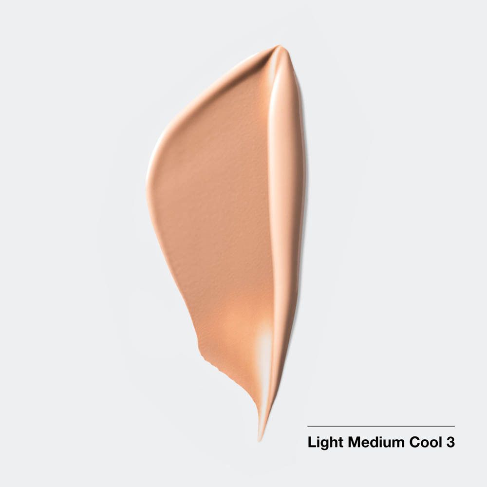 Foundation-Abstrich. Hellbraune Farbe. Light Medium Cool 3.