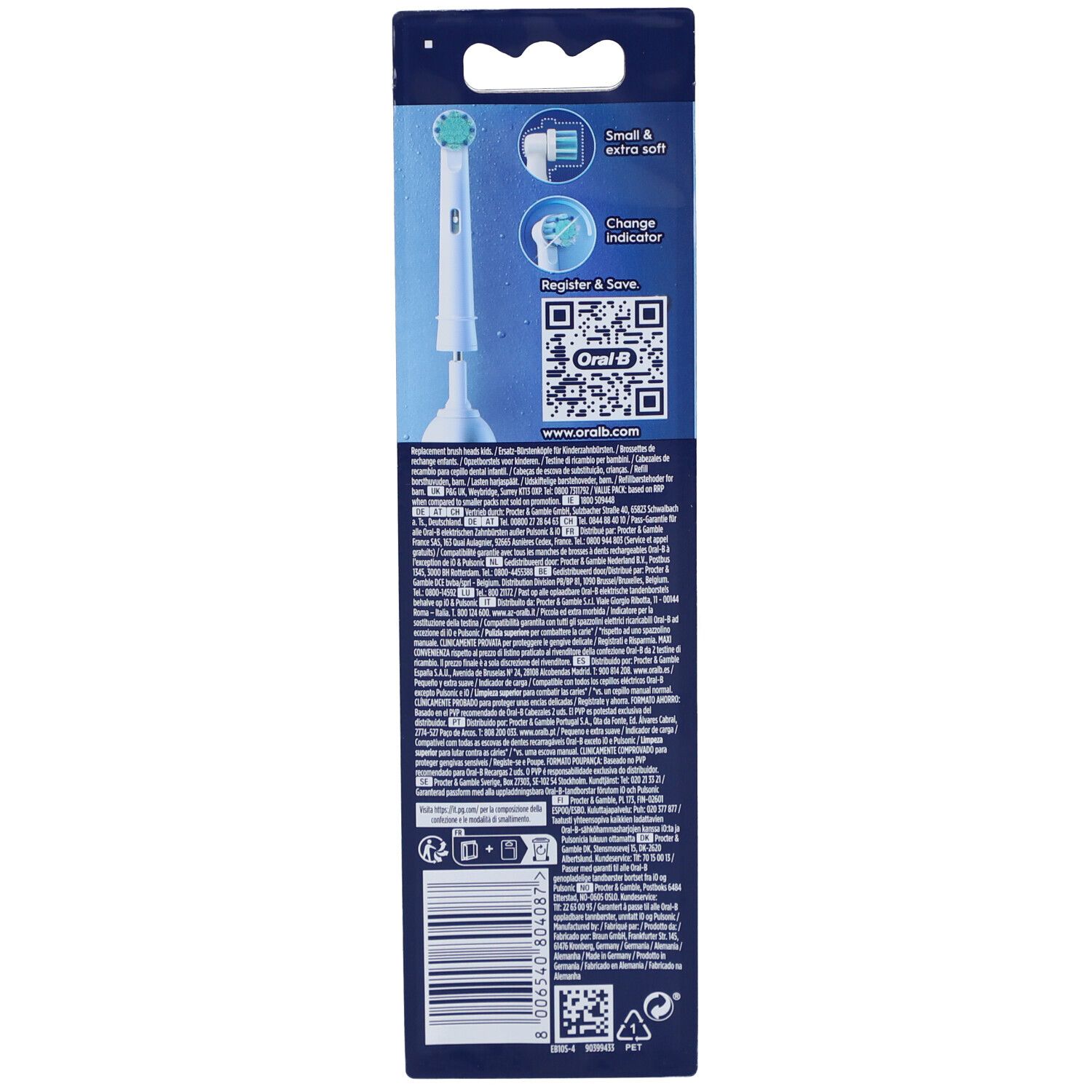Oral-B Kids 3+ elektrische Zahnbürstenköpfe Die Eiskönigin
