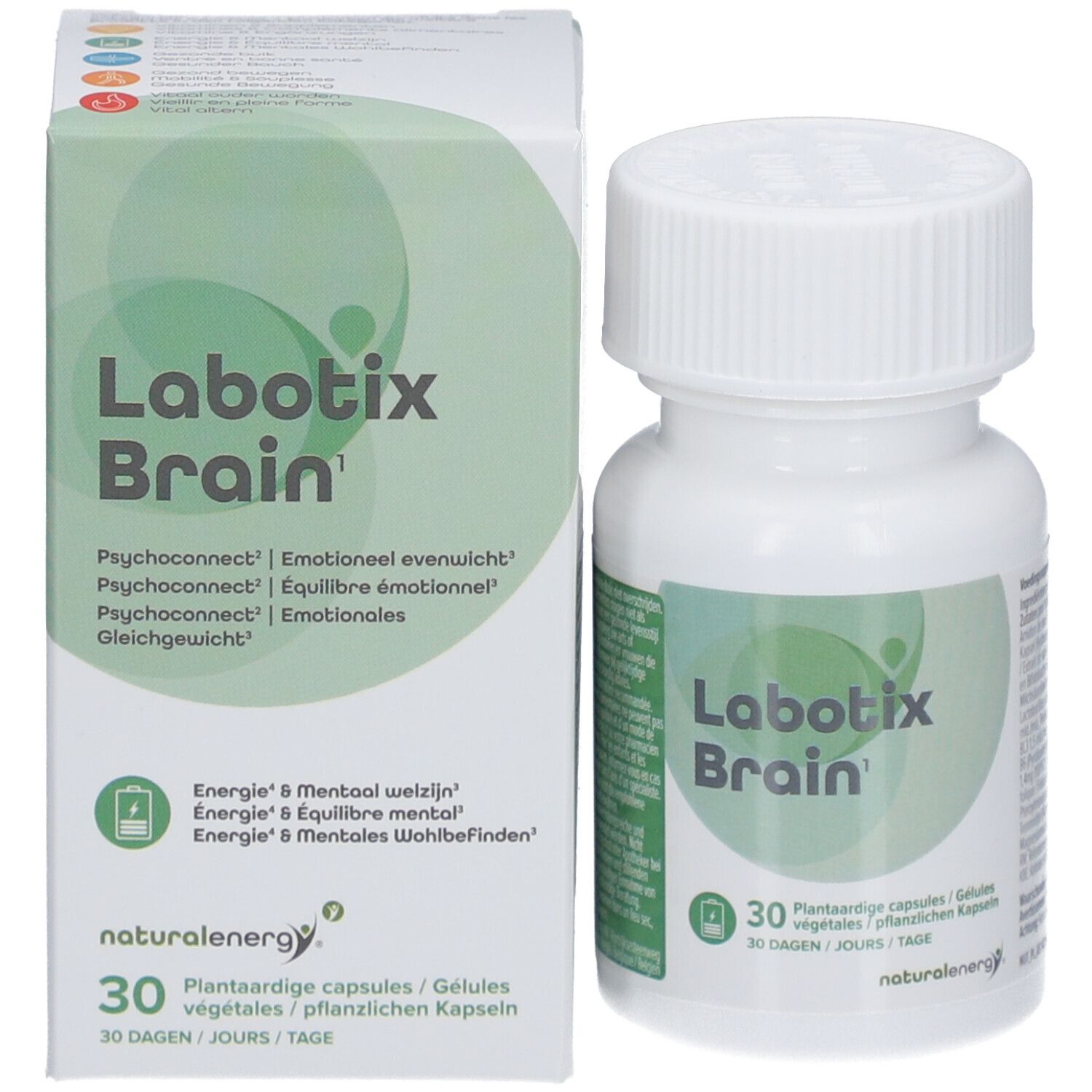 Natural Energy Labotix – Gehirnkapseln mit Safran, Biotin und Probiotika