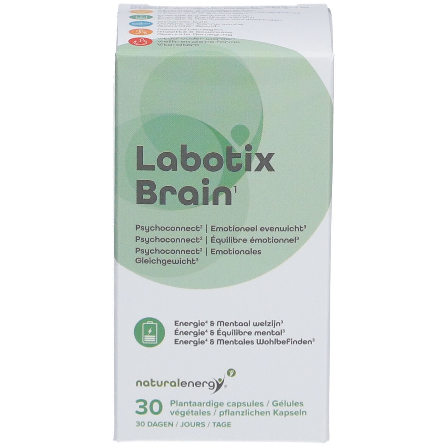 Natural Energy Labotix – Gehirnkapseln mit Safran, Biotin und Probiotika